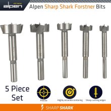Alpen Set Forstner Drill Bit Sharp Shark 5-Tlg.15- 20- 25- 30- 35