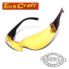 Tork Craft Safety Eyewear Glasses Yellow In Poly Bag