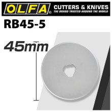 Olfa Blades Rotary Rb45-5 5/Pack