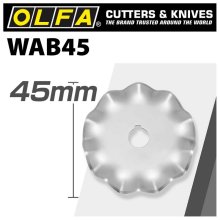 Olfa Blades Rotary Wave Cutter 45mm 1/Pk
