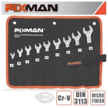 Fixman 9pcs Combination Spanner Set 8-10-11-12-13-14-15-17-19