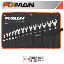 Fixman 14pcs Combination Spanner Set 8mm - 24mm