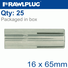 RAWLPLUG Drop In Wedge Anchor 16X65Mm X25 -Box