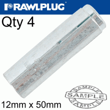 RAWLPLUG Wedge Anchor 12X50Mm X4 -Bag