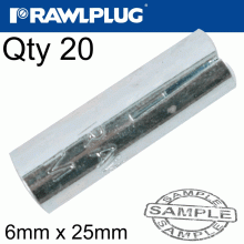 RAWLPLUG Wedge Anchor 6X25Mm X20 -Bag