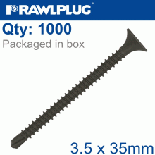 RAWLPLUG Self Drilling Drywall Screw 3.5Mmx35Mm X1000-Box