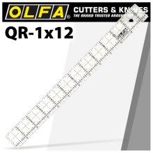 Olfa Quilt Ruler 1" X 12" With Grid