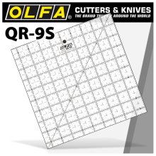 Olfa Quilt Ruler 9" X 9" Square With Grid