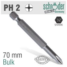 Schroder Phil.No.2 70mm Power Bit Bulk