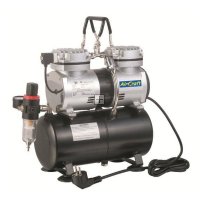 Air Craft Compressor For Airbrush 2cyl With Tank (As196)