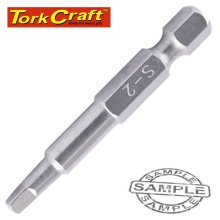 Tork Craft Stainless Screwdriver Bit Sq2 X 50mm Red Shank