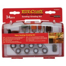 Tork Craft Sanding & Grinding Set 34 Pce Mini