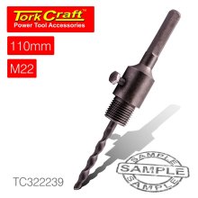 Tork Craft Adaptor Hex 110mmxm22 For Tct Core Bits