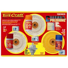 Tork Craft Cleaning & Polishing Kit - Soft Metals C/W 12.5mm Arbor