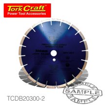 Tork Craft Dia. Blade 300x12x25.4mm Gen. Purp. Laser Welded Segmented