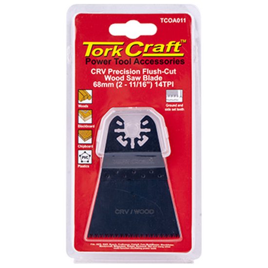 Tork Craft Quick Change Flush Cut Wood Saw Blade 68mm(2-11/16")14tpi Crv - Click Image to Close