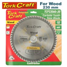 Tork Craft Blade Contractor 230 X 60t 30/1/20/16 Circular Saw Tct
