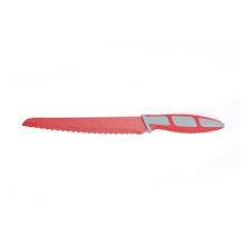 8' Red Bread Knife Non-Stick Stainless Steel Blade Ergo Handle
