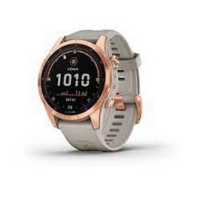 Garmin fenix 7S Solar - Rose Gold w/Lt Sand Band