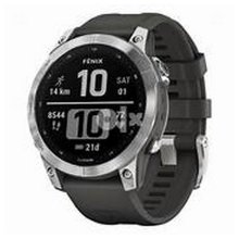 Garmin fenix 7 - Silver with Graphite Band