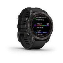 Garmin fenix 7 Power Sapphire - Carbon Grey DLC Ti w/Black Band