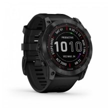 fenix 7X Power Sapphire - Black DLC Ti w/ Black Band