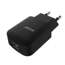 Astrum Home Charger EU Single USB 5V 2A - CH230 Black