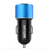 Astrum Dual USB Car Charger - CC340 Blue
