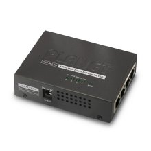 Planet 4-Port 802.3at 30W High Power over Ethernet Injector Hub - 120W External Power Adapter