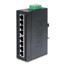 Planet IP30 Slim Type 8-Port Industrial Fast Ethernet Switch (-40 to 75 degree C)