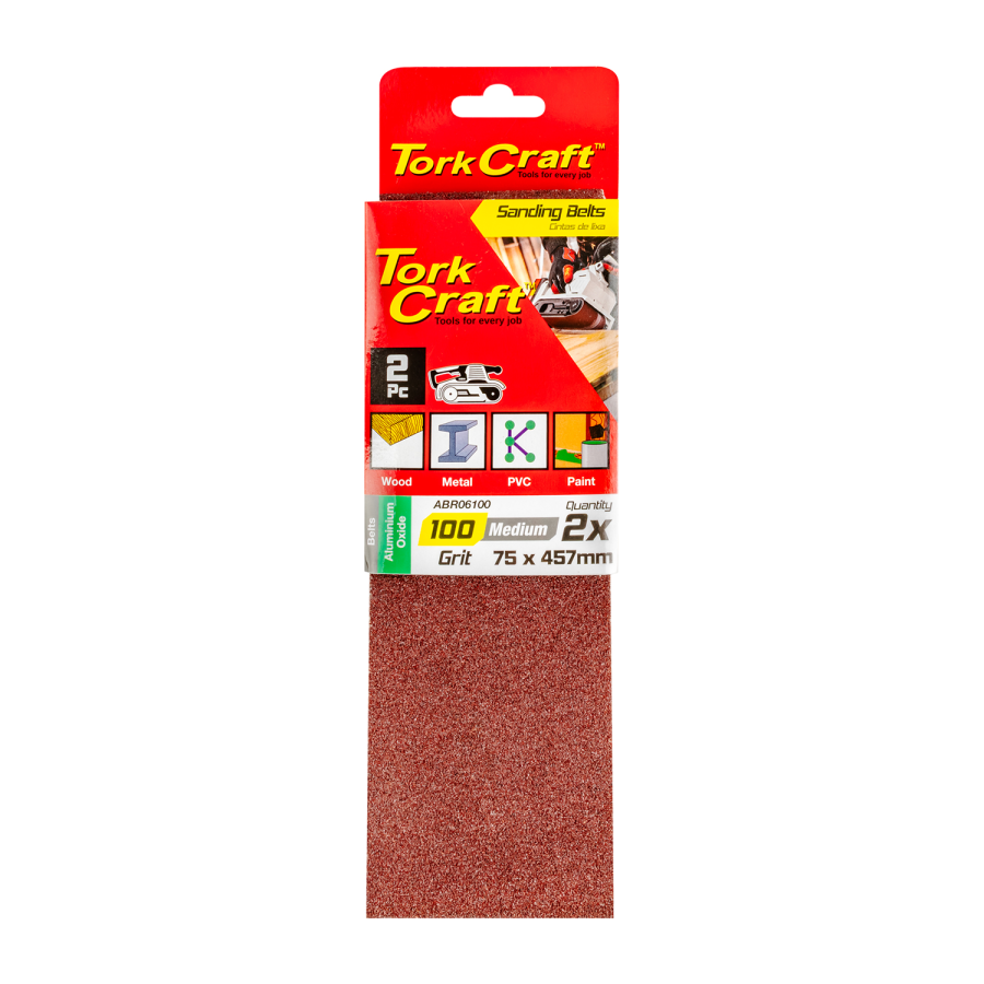 (image for) Sanding Belt 75 X 457mm 100grit 2/pack