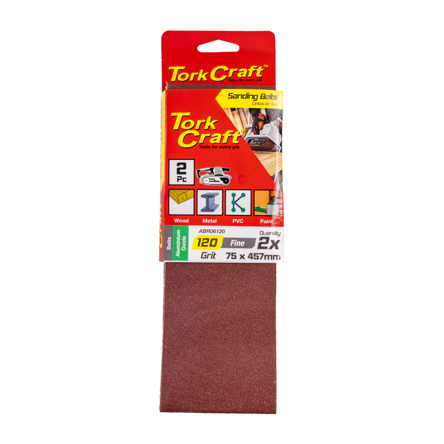 (image for) Sanding Belt 75 X 457mm 120grit 2/pack