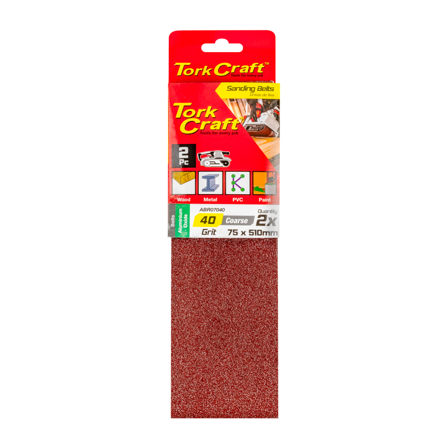 (image for) Sanding Belt 75 X 510mm 40grit 2/pack