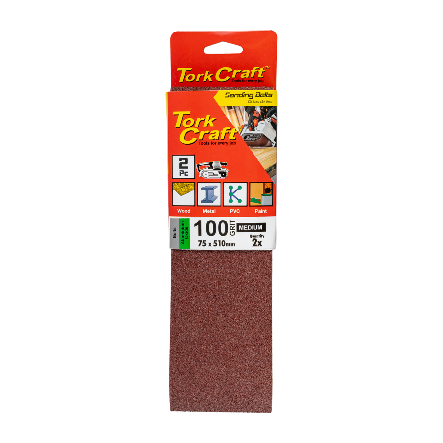 (image for) Sanding Belt 75 X 510mm 100grit 2/pack
