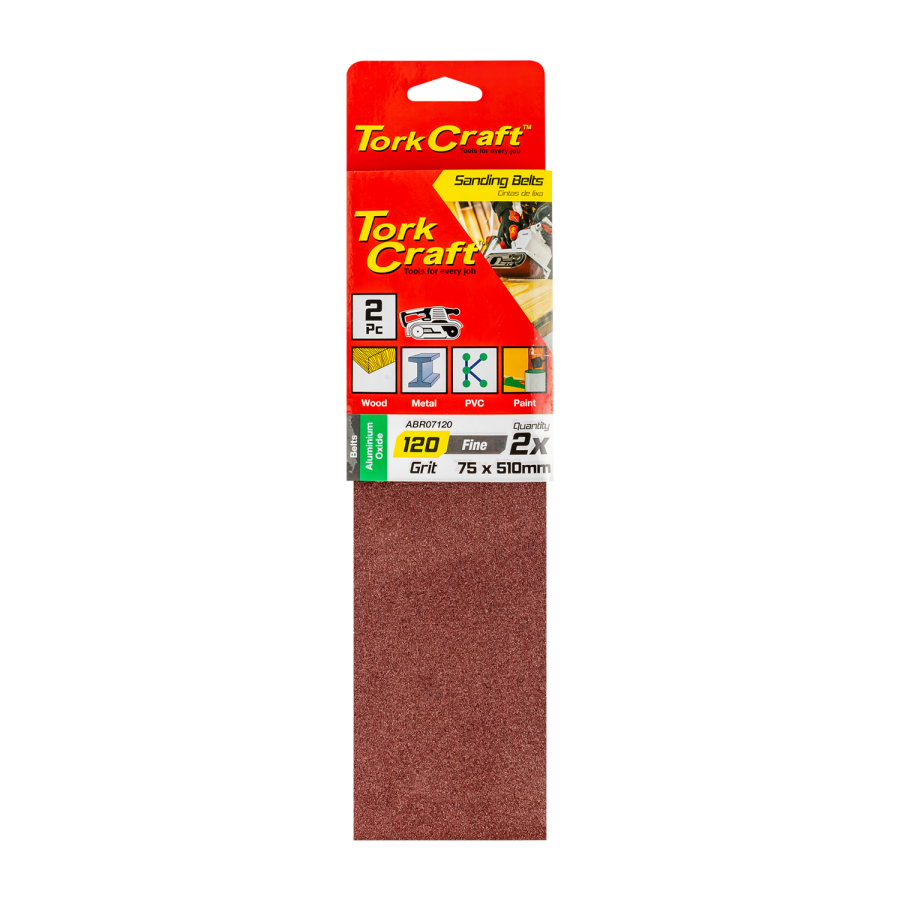 (image for) Sanding Belt 75 X 510mm 120grit 2/pack