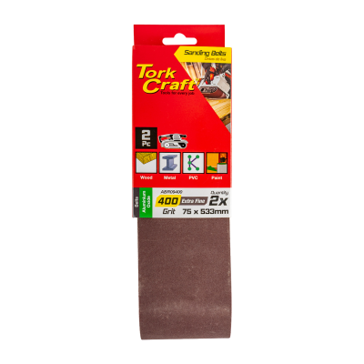 (image for) Sanding Belt 75 X 533mm 400grit 2/pack