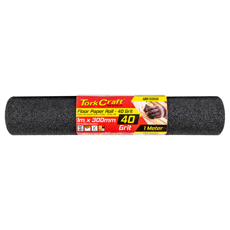 (image for) Floor Paper Roll 300mm X 1m 40 Grit