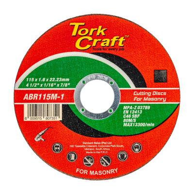 (image for) Cutting Disc Masonry 115 X 1.6 X 22.2mm
