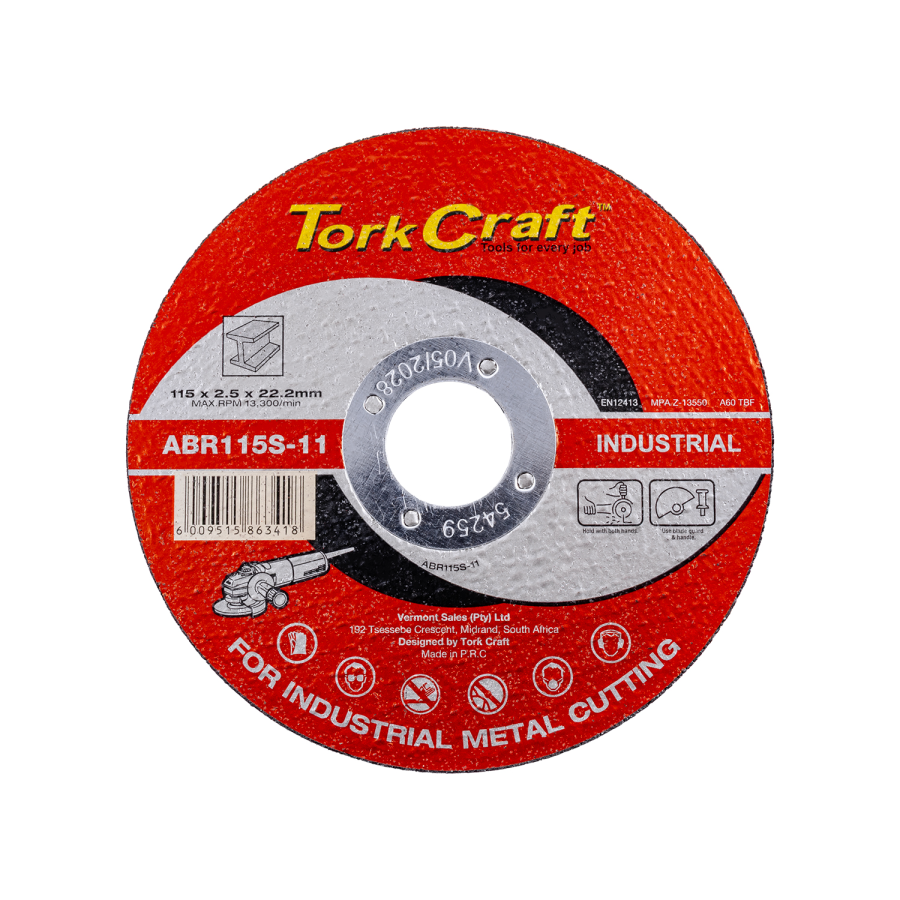 (image for) Cutting Disc Industrial Metal 115 X 2.5 X 22.2 Mm
