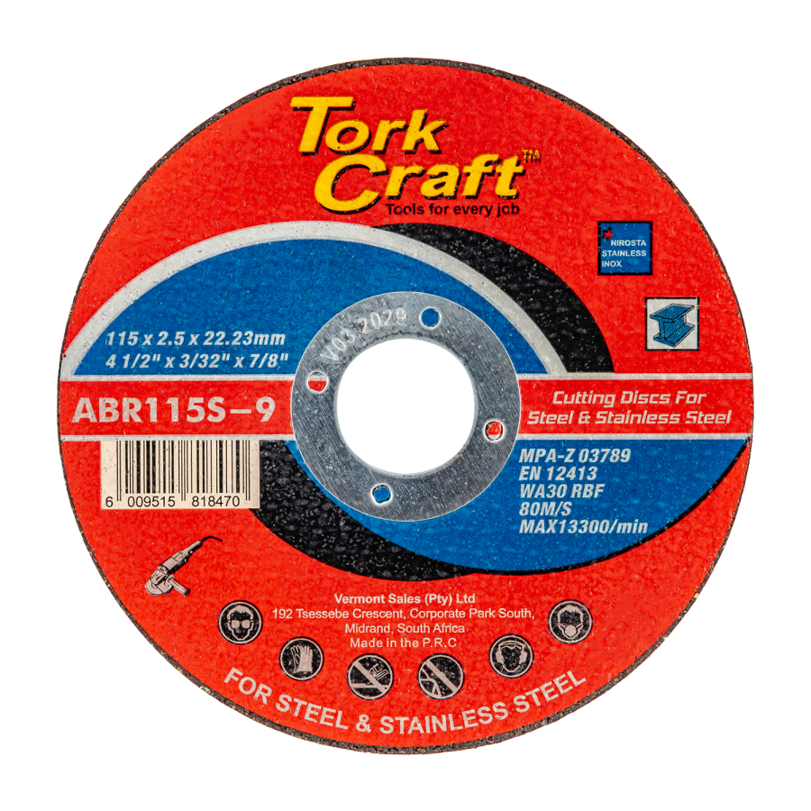 (image for) Cutting Disc Metal & Ss 115 X 2.5 X 22.22mm
