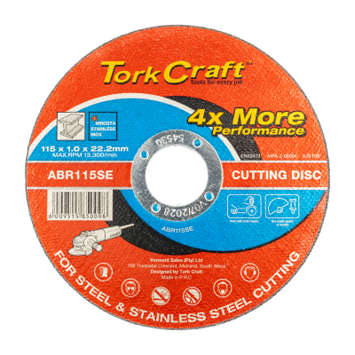 (image for) Cutting Disc Steel & Ss 115 X 1.0 X 22.2 Mm 4x More Performance