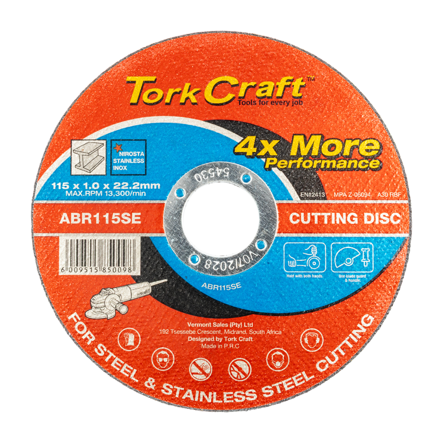(image for) Cutting Disc Steel & Ss 115 X 1.0 X 22.2 Mm 4x More Performance