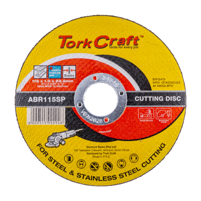 (image for) Cutting Disc Steel Metal Ss 115 X 1.0 X 22.2 Mm