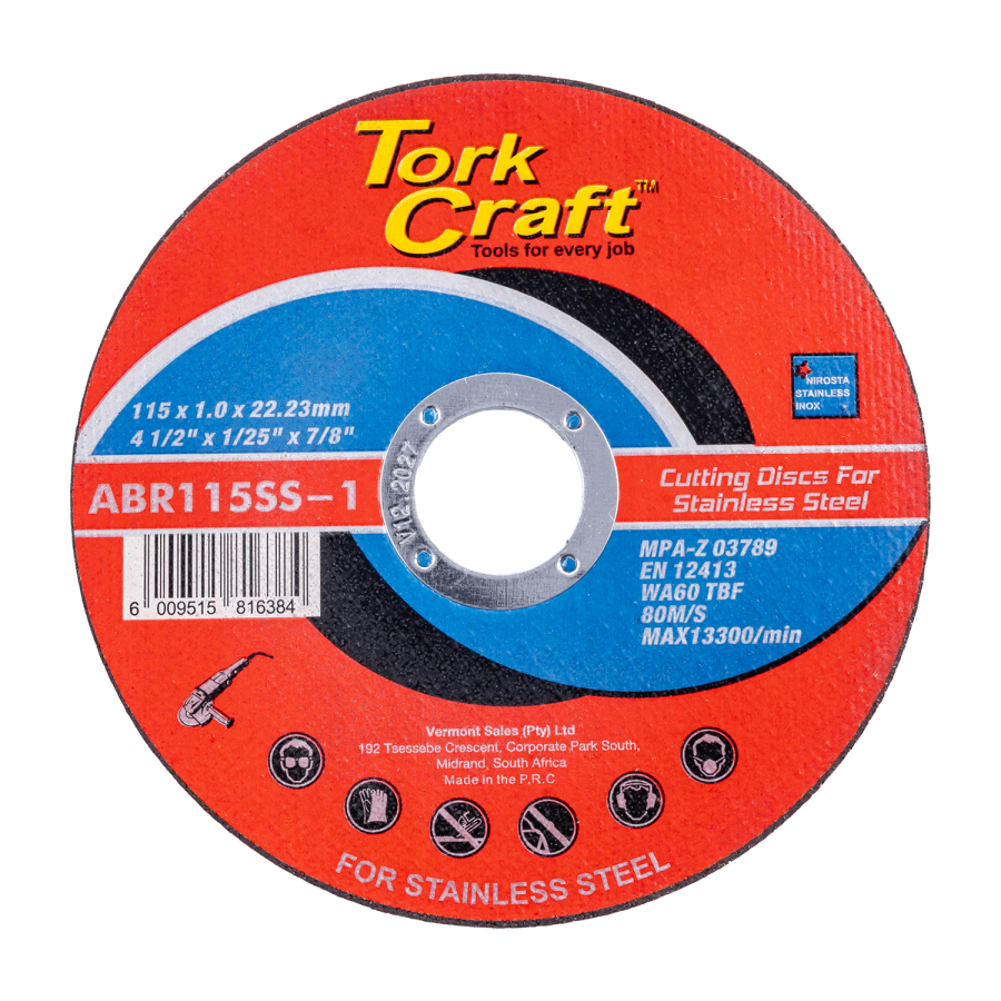 (image for) Cutting Disc Stainless Steel 115 X 1.0 X 22.22 Mm