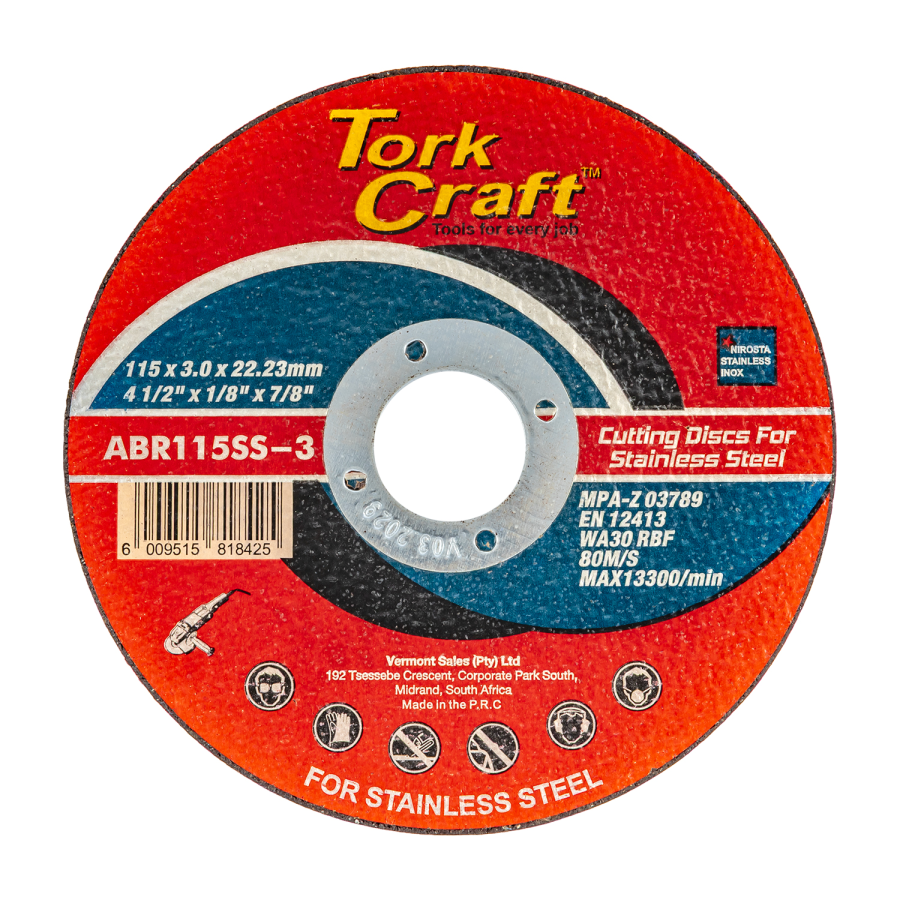 (image for) Cutting Disc Stainless Steel 115 X 3.0 X 22.22mm