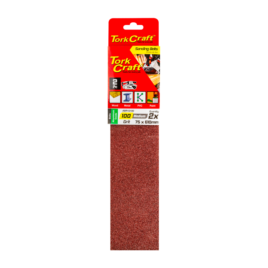 (image for) Sanding Belt 75 X 610mm 100grit 2/pack