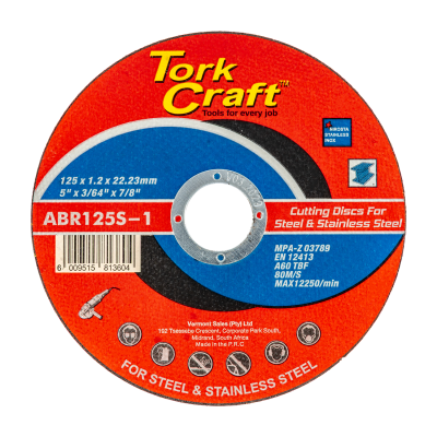 (image for) Cutting Disc Steel & Ss 125 X 1.2 X 22.2mm