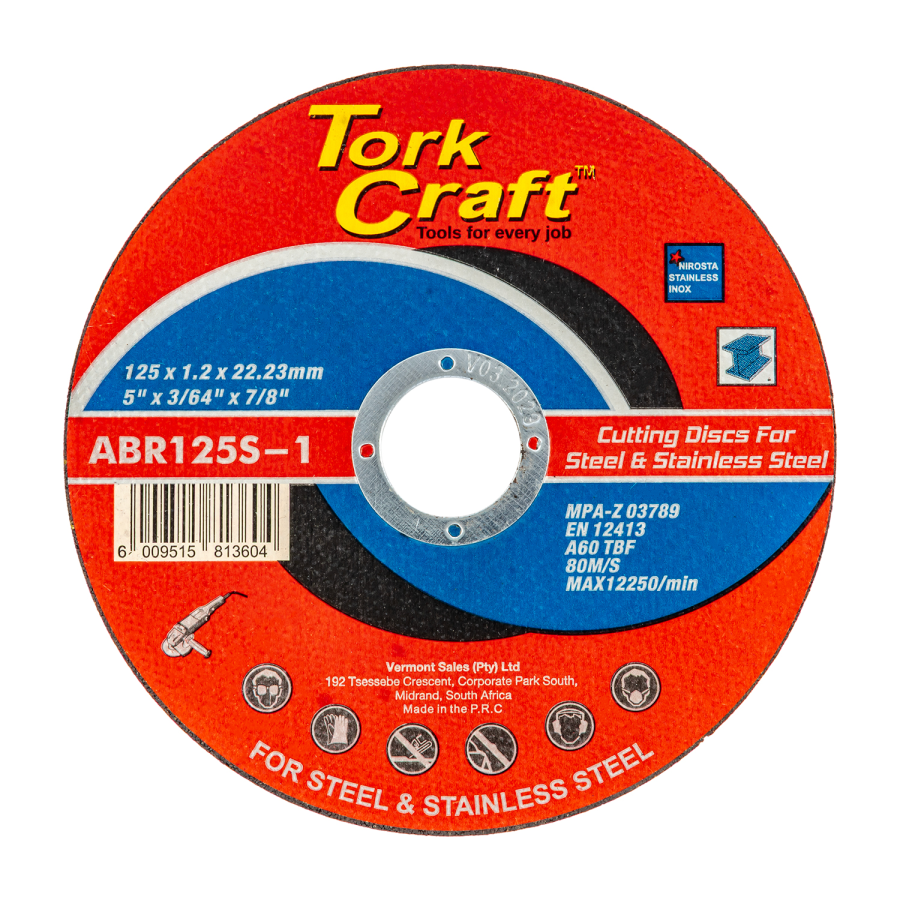 (image for) Cutting Disc Steel & Ss 125 X 1.2 X 22.2mm