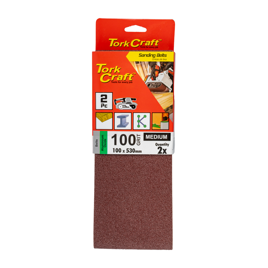 (image for) Sanding Belt 100 X 530mm 100grit 2/pack