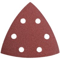(image for) Sanding Triangle Sheet 60grit 94x94x94mm 5/pack W/holes Hook & Loop
